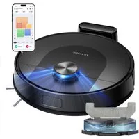 Ultenic Saugroboter D 10 Trocken- und Nasssaugroboter,150min,5000pa,LiDAR Lasernavigation, 420,00 W, beutellos, mit Wischfunktion, 4.2kg,Kantenreinigung,automatische Aufladung
