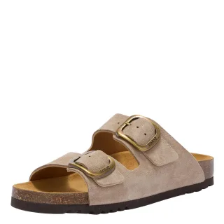scholl - Pantolette mit verstellbaren Schnallen beige - Gr. - 40