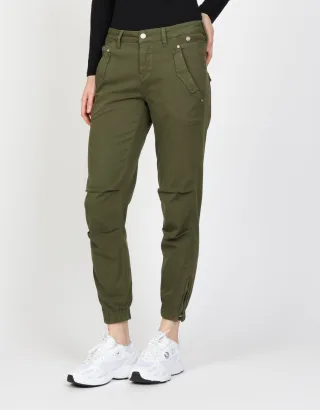 GANG Damen Hosen 94GERDA CARGO - relaxed fit Hose avocado