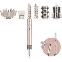 Shark Multihaarstyler FlexStyle 5-in-1 Haarstyler und -trockner - Stone [HD446SLEU], Mit einer Drehung vom leistungsstarken Haartrockner zum Styler