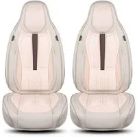 BREMER SITZBEZÜGE Autositzbezug für Fiat 500 Bj ab 2014 DS4, Set, 2-tlg., Schonbezüge Sitzbezüge Fahrer und Beifahrer, in Beige