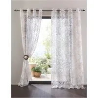 heine Gardine Dekostore (1 St), Ösen, halbtransparent, Fertigstore gerade Form