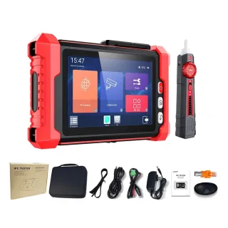 NOYAFA NF-IPC728HSO IPC Camera Tester 8 Inch Touch Screen 12V 24V HDMIVGA PoE TDR VFL CVBS AHD TVI CVI IP Camera Tester