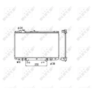 NRF Motork?hler gel?tet Lexus Gs 53467