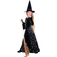 Boland Kostüm Zauberhafte Hexe Halloween-Kinderkostüm schwarz-silber