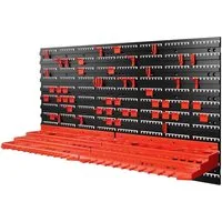 monzana Werkzeughalter, 95x54cm 54 tlg. 2 Wandplatten 50 Werkzeughaken erweiterbar Werkstatt