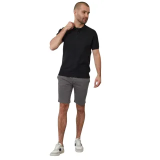 Threadbare - "Malbork" Poloshirt für Herren, kurzärmlig (Schwarz)