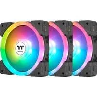 SWAFAN EX14 ARGB Sync PC Cooling Fan TT Premium Edition, Gehäuselüfter schwarz, 3er Pack, 140 mm