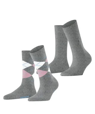 Burlington - Burlington Everyday Mix 2-Pack Damen light grey - Gr. - 38.5