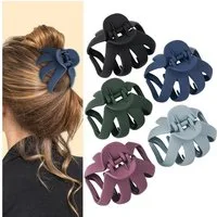 LuxusKollektion Haarklammer Octopus Haarklammer 5er Set Haarspangen dicke lockige lange Haare Claw