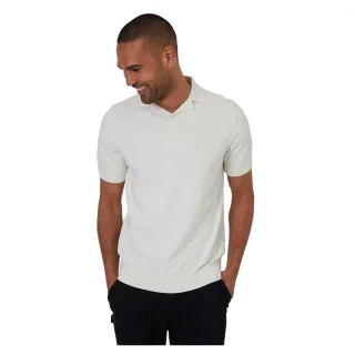 Threadbare - Poloshirt für Herren, Mit Kragen (Ecru)