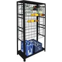 SCHULTE Regalwelt Weinregal für bis zu 96 Flaschen, 180x80x35 cm (HxBxT), schwarz