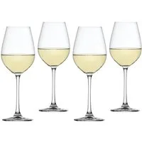 SPIEGELAU Weinglas Spiegelau Salute Weißweinglas 465 ml 4er Set, Kristallglas