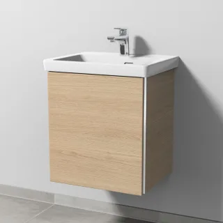Sanipa 3way Waschtischunterbau zu Villeroy & Boch Subway 3.0 Waschtisch mit 1 Tür, Eiche-Nordic BR84448