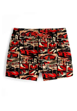 "Rosso Corsa" Badeshorts