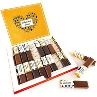 SURPRISA Aufkleber Set 'Danke' für Merci Schokolade, individuelles Geschenk, um Danke zu sagen