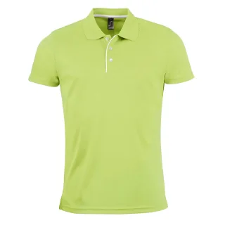 SOLS Mens Performer Kurzarm-Piqué-Poloshirt (Apfelgrün)