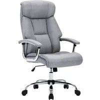 Intimate WM Heart Chefsessel Ergonomischer Bürostuhl, Stoff Schreibtischstuhl, Mit gepolsterten Armlehnen, Wippfunktion und Kopfunterstützung