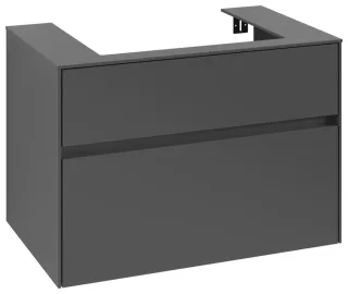 Villeroy & Boch Waschtischunterschrank Collaro C08000 800x548x500mm 2 Ausz. Waschtisch mittig Graphi C08000VR
