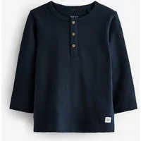 Next Langarmshirt Langarmshirt mit Henley-Ausschnitt (1-tlg)
