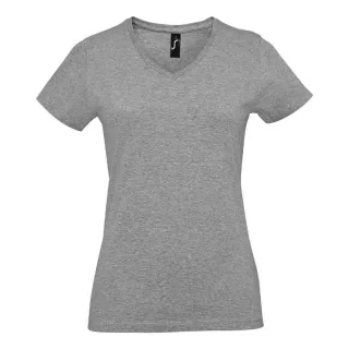 SOLS - "Imperial" T-Shirt V-Ausschnitt für Damen (Grau meliert)
