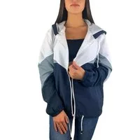Worldclassca Windbreaker Worldclassca Damen Windbreaker Festival Jacke 90s Blouson Regen Kapuzenjacke Sport Hoodie Übergangsjacke Wasserabweisend XS-XL