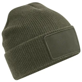 Beechfield - Mütze Abnehmbarer Aufnäher (Militärgrün)