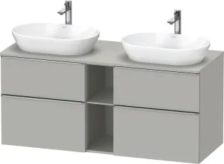 Duravit D-Neo Konsolenwaschtischunterbau wandhängend Betongrau Matt 1400x550x664 mm - DE4970B7007000 DE4970B70070000