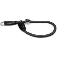 lionto Hunde-Halsband mit Zugstopp, Retrieverhalsband, Nylon, verstellbar & leicht mit Stoppring