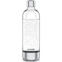 Arendo Wassersprudler Flasche Ersatzflasche für Arendo Wassersprudler, 1 L, max. 900 ml zum Sprudeln, (1-tlg), Edelstahl + PET, Kunststoff Sprudel Flasche mit 1000 ml Füllmenge