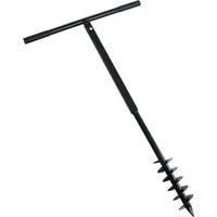 ESTEXO Erdbohrer Erdlochbohrer Handbohrer 85 mm Bohrer Pfahlbohrer Brunnenbohrer