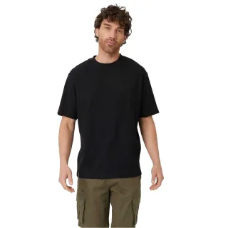 Threadbare - T-Shirt für Herren, gerippt, Regulär (Schwarz)