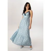 Aniston SELECTED Sommerkleid mit Jeansbesatz und aufgesetzten Nieten