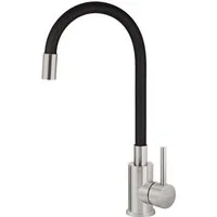 Deante Küchenarmatur LUNO Küchenarmatur mit flexiblen Hahn Nero (Komplett-Set)