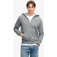 Superdry Kapuzensweatjacke ESSENTIAL LOGO ZIP HOODIE HB Baumwollmischung, slim fit