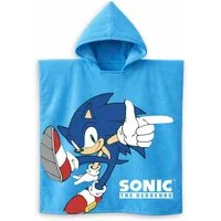 Sonic The Hedgehog Badeponcho Poncho Badetuch Kapuzenponcho für Kinder