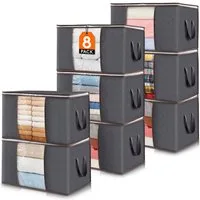 Lifewit Aufbewahrungsdose Aufbewahrungstasche mit Deckel, Kleiderschrank Organizer (Set, 8 St., 1 Stück/2 Stück/3 Stück/4 Stück/6 Stück/8 Stück), Klappbar, Non-woven fabric