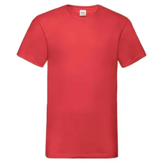 Fruit of the Loom - "Valueweight" T-Shirt V-Ausschnitt für Herren/Damen Unisex (Rot)