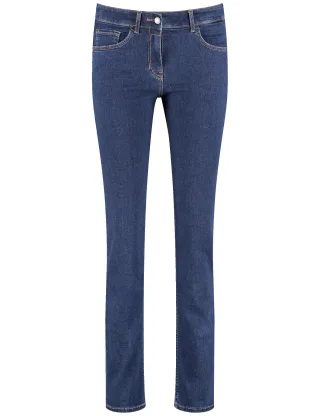 GERRY WEBER Edition - 5-Pocket Jeans SOL꞉INE BEST4ME Slim Fit Langgröße blue denim - Gr. - 46R