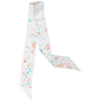 MayTree Seidentuch Seidenbandeau schmal beidseitig, playground 5 x 88 cm, (Stück), Seidentuch, 100% Twillseide