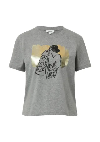 s.Oliver - T-Shirt grau - Gr. - 38