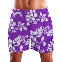 King Kameha Badeshorts Hibiscus Funky Hawaii Bade-Shorts Mesh-Einsatz Verschluss Kordelzug Mit integriertem Mesh-Innenslip für extra Komfort