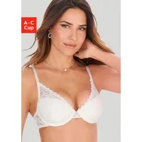 s.Oliver Push-up-BH Danielle aus dezent transparenter Spitze in blumiger Optik, Dessous