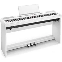 Donner Digitalpiano E-Piano 88 Tasten Hammermechanik Gewichtete Tastatur Klavier DEP-20 (Set, mit Möbelständer, 3-Pedal-Einheit), für Anfänger Tragbares E-Piano