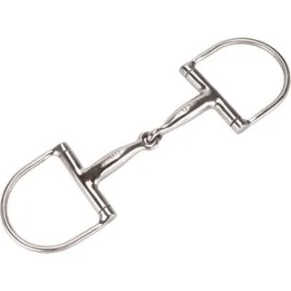 Equinate D-Ring Trense Edelstahl 16mm einfach gebrochen 1,6 cm 12,5 cm