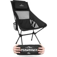 normani Campingstuhl Ultraleichter Campingstuhl Peawanuck, Outdoorstuhl Hochlehner Faltstuhl Strandstuhl Anglerstuhl