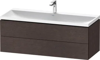 Duravit L-Cube c-shaped Set wandhängend Eiche dunkel gebürstet Matt 1200x480x480 mm - LC6953O7272000 LC6953O72720000