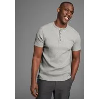 Bruno Banani Henleyshirt in elastischer Rippenqualität