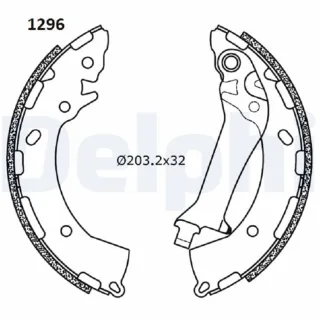 Delphi Bremsbacken hinten Hyundai Elantra 6 1,6