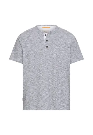 camel active - T-Shirt mit Knopfleiste white - Gr. - XXL